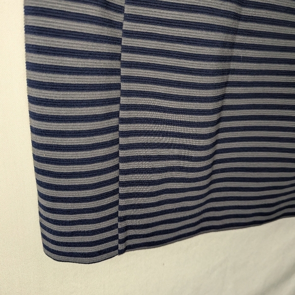 Madewell Grey And Blue Stretch Straight Short Skirt Size Medium Textured - Picture 3 of 7